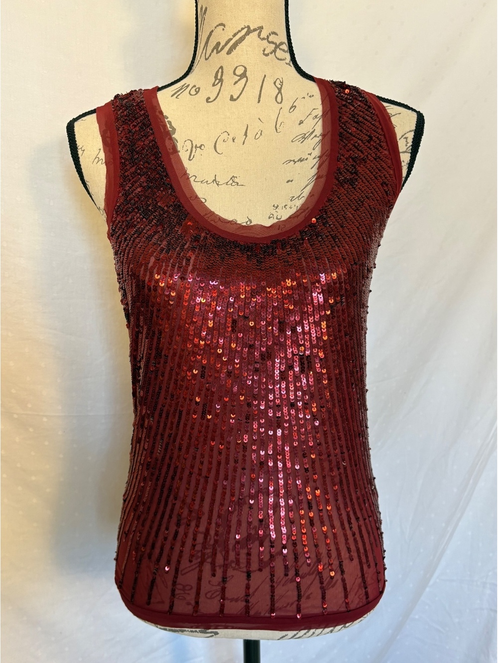 NWT. Dressy top by Chaudry. Stretch. Color is Red, size small. Slight stretch.